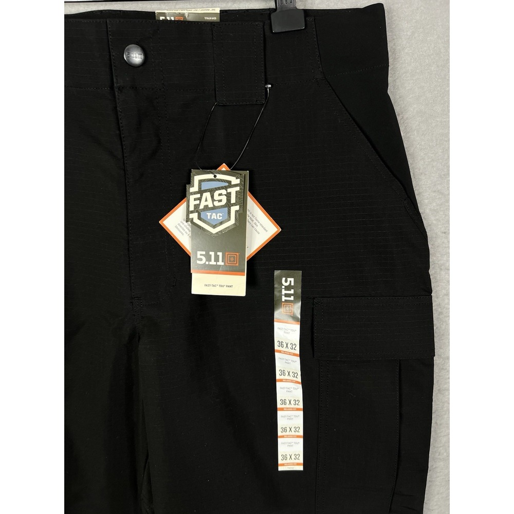 5.11 Tactical Men's Pants Ripstop TDU Relaxed Fit 36x32 Black 74003 - Picture 3 of 6
